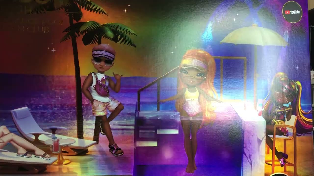 Rainbow High: Pacific Coast Color Change Pool & Beach Club unboxing and Review