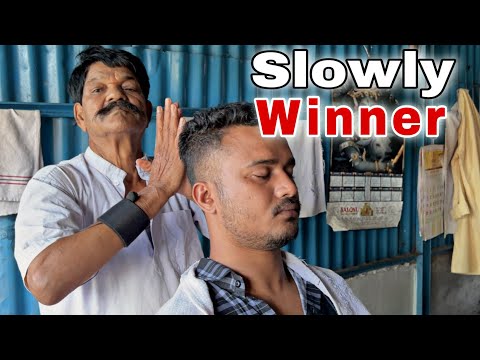 Slow Head Massage with Hard dedication will clear your pain - ASMR New Barber