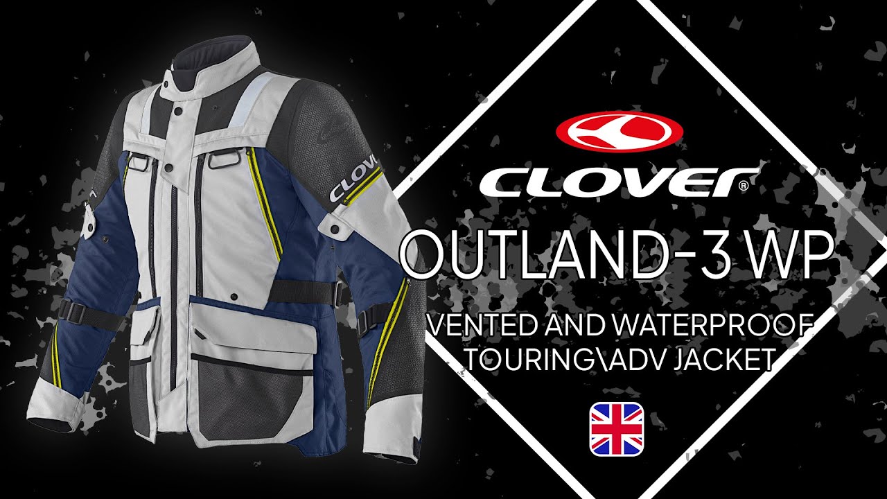 Clover Outland-3 Lady WP Korumalı Kadın Motosiklet Montu Siyah