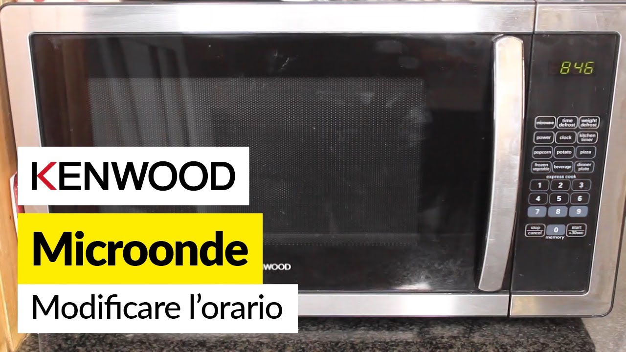 Come impostare l'orologio di un microonde Kenwood - YouTube