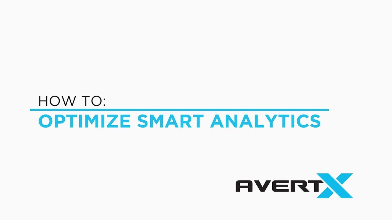 AvertX Smart Analytics Setup YouTube