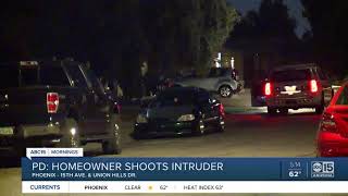 Intruder shot by homeowner in Phoenix