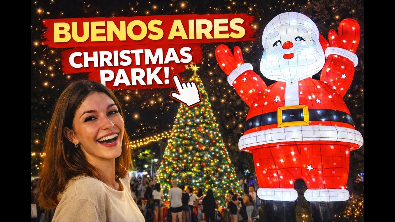 ✨Buenos Aires at Christmas 🎅 Walking Through Christmas Park 🎄