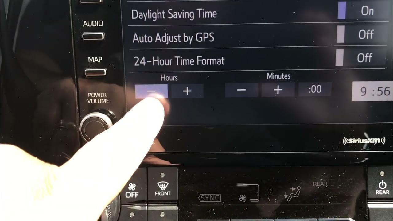 2021 Toyota Highlander How to set the clock YouTube