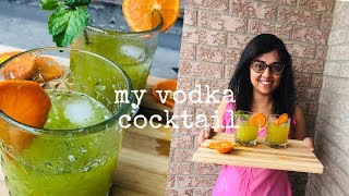 Simple Vodka Cocktail Recipe | Mint & Ginger Vodka Cocktail | Keto Alcoholic drinks #Ep 35
