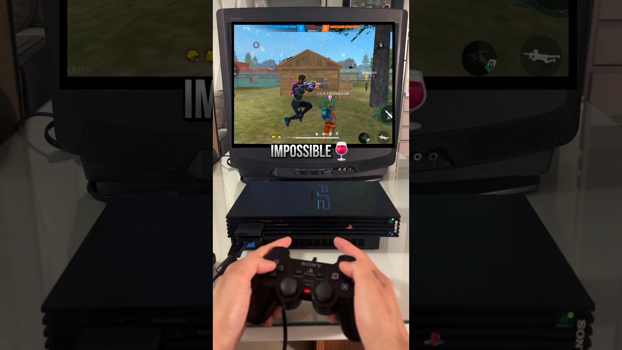 JOGANDO FREE FIRE NO PS2 🎯 