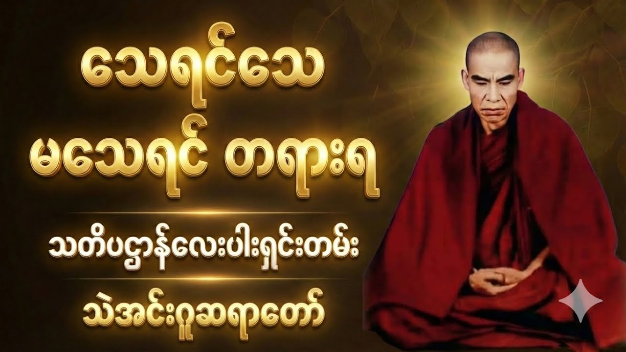 ခန္ဓာဉာဏ်ရောက် ဒိဋ္ဌိဖြုတ်နည်း- သဲအင်းဂူဆရာတော်ဘုရားကြီး၏ သတိပဋ္ဌာန်(၄)ပါးအနှစ်ချုပ်#သဲအင်းဂူ#ဝိပဿနာ