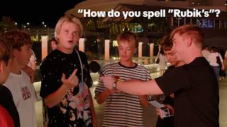 Asking Strangers Rubik's Cube Questions