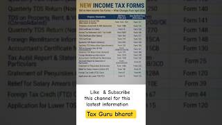 new income tax forms  #incometaxreturn #incometax #gst #professional #account #shorts