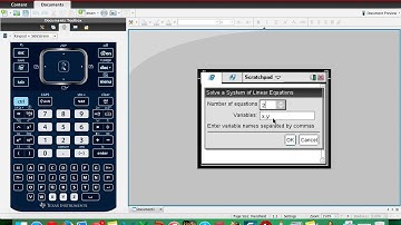 TI Nspire CX   Pair of Linear Equations