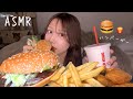 ASMR-おっきいハンバーガーをもぐもぐ食べる音🍔