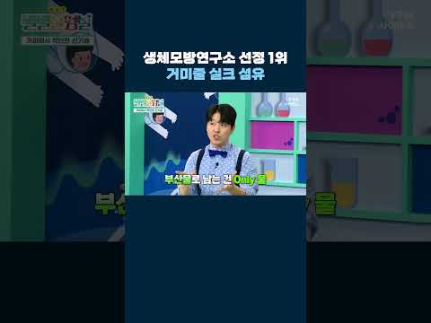 거미에서 착안한 신기술, 거미줄 실크 #shorts