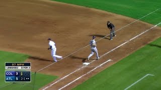 COL@ATL: Vizcaino retires LeMahieu to end the game