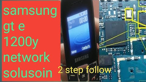 Samsung e1200y network problem/sm gt e1200y network solution