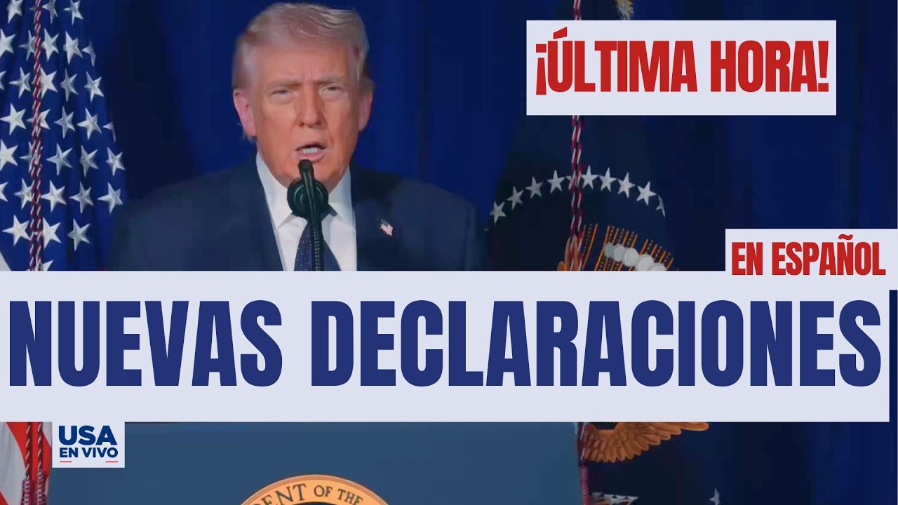 ÚLTIMA HORA, Trump se vuelve dirigir a la nación (en español) | USA EN VIVO 🔴