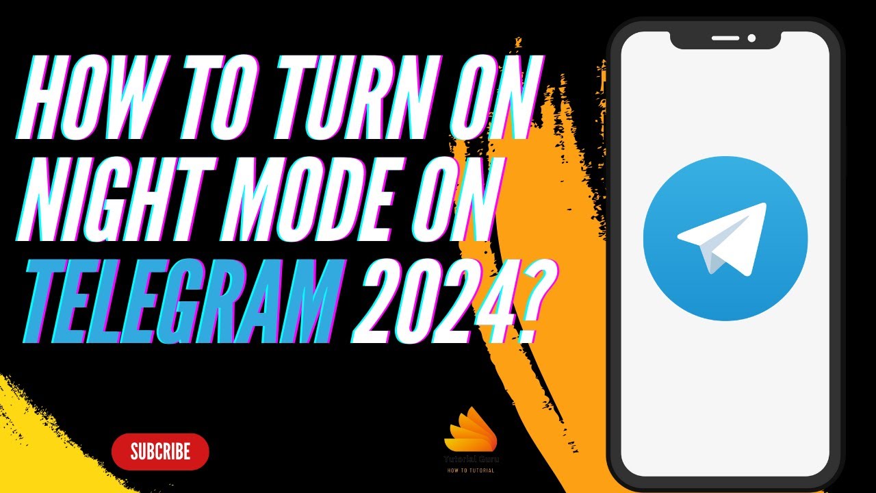 Telegram Night Routine How to Turn On Night Mode on Telegram 2024? - YouTube