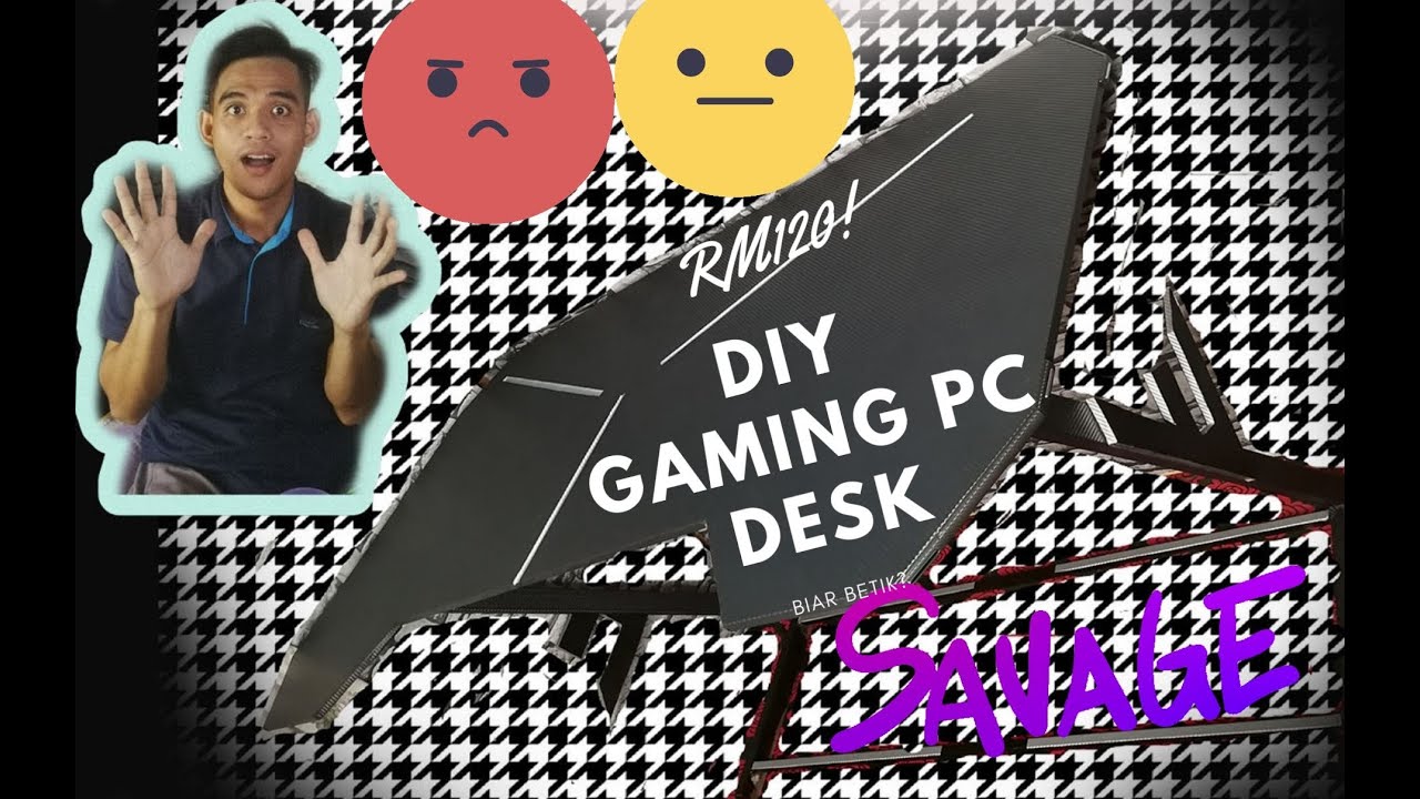  DIY  GAMING  PC DESK DIY  MEJA  PC GAMING  HANYA BERMODALKAN 