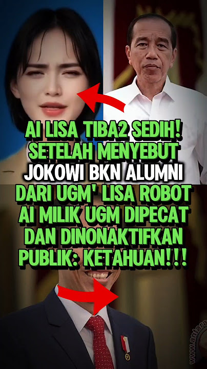 CHAOS!! UGM'S ROBOT LISA FINALLY FIRED AFTER CLAIMING JOKOWI ISN'T A UGM ALUMNI #shorts