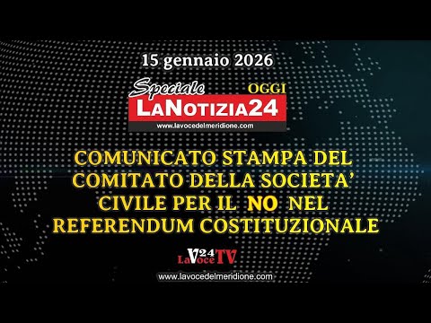 Video «SPECIALE LaNotizia24OGGI»: “RAGGIUNTE LE 500.000 FIRME” per il NO nel referendum costituzionale