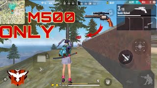 M500 ONLY CHALLENGE WITH 100% HEADSHOT - BOOYAH ? IPHONE 6 PLUS - SKY FREE FIRE