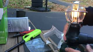 Coleman compact lantern initial setup - YouTube