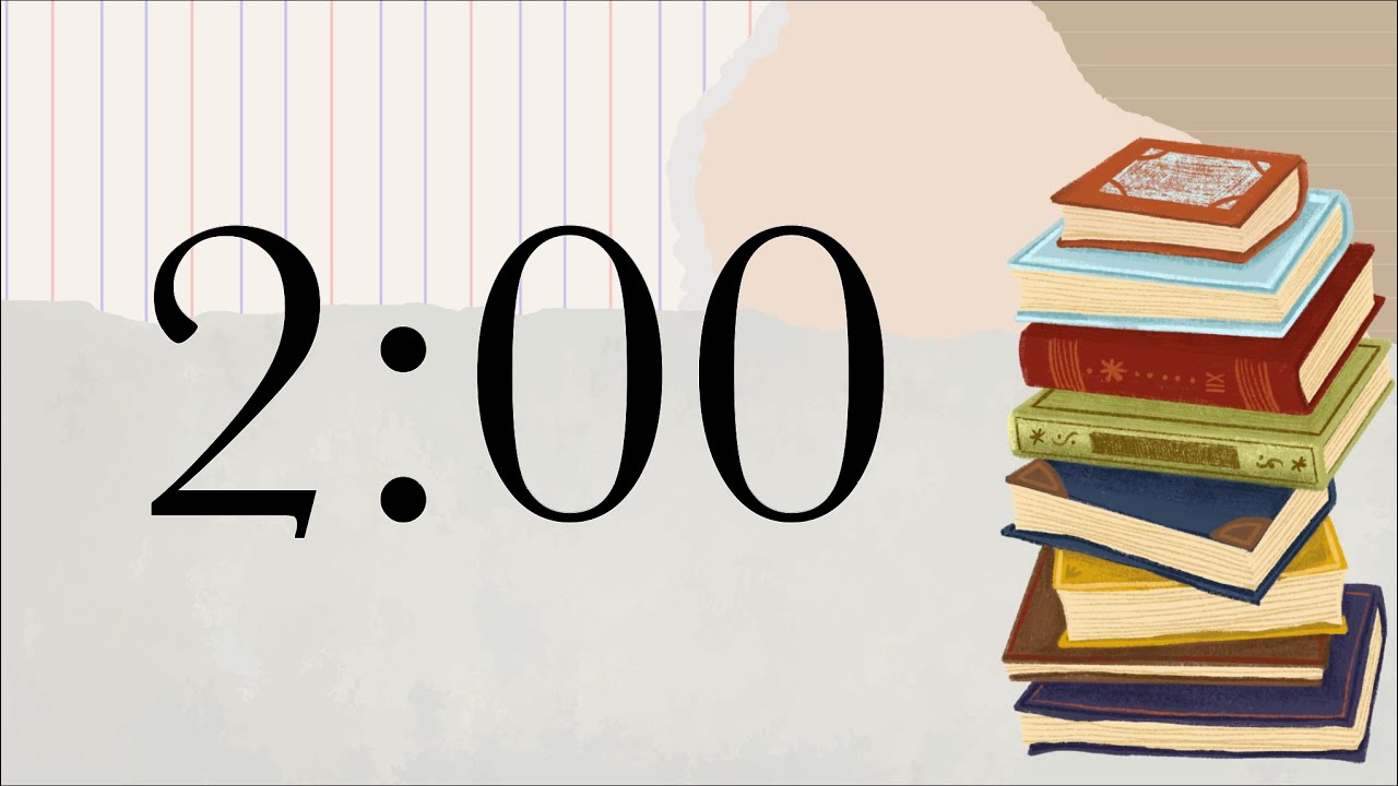 2 Minute Reading Timer (Piano Tones at End) - YouTube