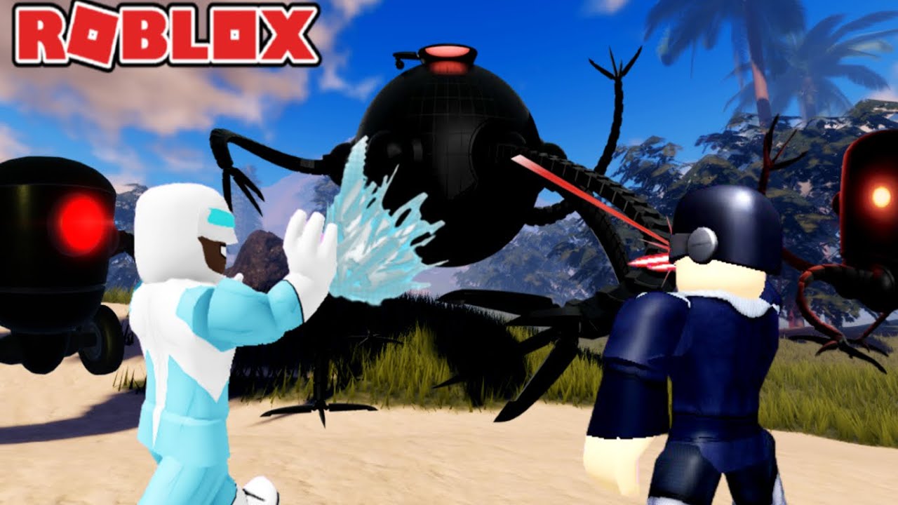 TELESCOPIO Y FROZONO VS LOS OMNIDROIDES  EN ROBLOX | Omnidroids Test