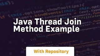 java thread join method example