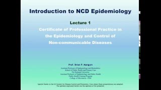 1. Introduction to NCD Epidemiology | CPP NCD Epidemiology