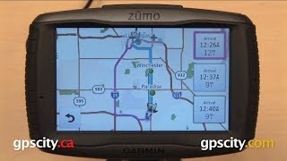 Garmin zumo 590LM: Searching by Address with GPS City