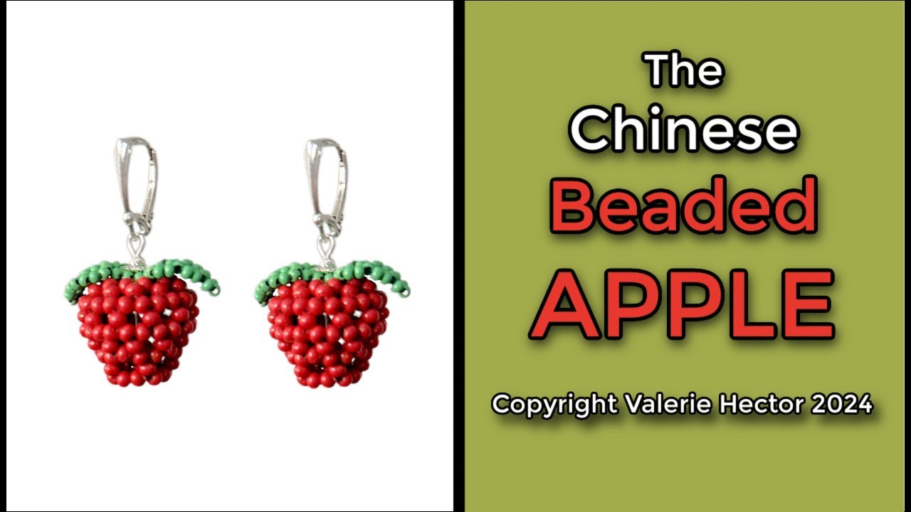 How to Make a Chinese Beaded APPLE in the Easiest Possible Way