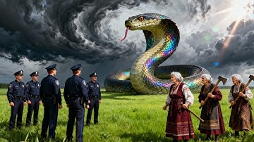 Heroic Rescue Team Saves Lonely Cow from Deadly Giant Python🐍