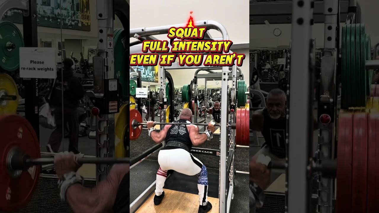 SQUAT, FULL INTENSITY, EVEN IF YOU DON’T FEEL LIKE IT YOU WON’T BE SORRY#workout #motivation #squats