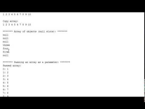 Java Single Dimensional Arrays - YouTube