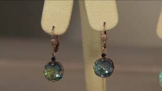 Joan Rivers Set of 3 Shimmering Crystal Lever Back Earrings on QVC