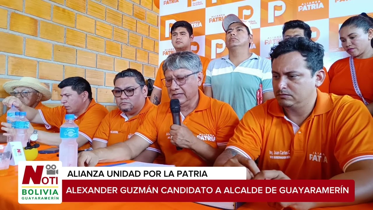 ALEXANDER GUZMÁN CANDIDATO A ALCALDE DE GUAYARAMERÍN, POR LA ALIANZA UNIDAD POR LA PATRIA