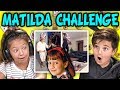 KIDS REACT TO MATILDA CHALLENGE COMPILATION