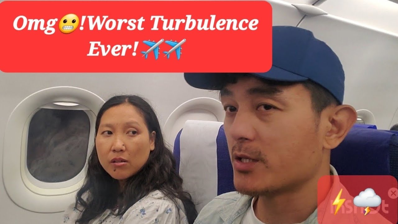 Big Turbulence on our flight ✈️ 😬&Thankfully🙏,reached our destination #travel #tibetanvlogger 