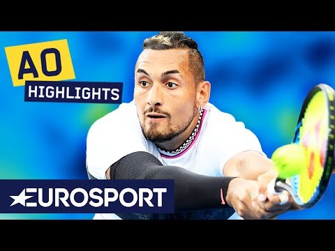 Nick Kyrgios vs Milos Raonic Highlights | Australian Open 2019 Round 1 | Eurosport