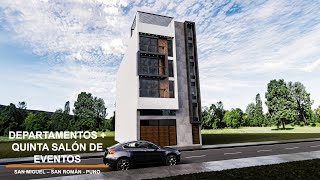 Proyecto DEPARTAMENTOS + QUINTA SALÓN DE VENTOS | Edificio de Uso Mixto | VIDEO RENDER