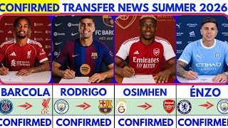 🚨LATEST CONFIRMED TRANSFER NEWS  AND RUMOURS TRANSFER NEWS  SUMMER 2026| Osimhen to arsenal🤯 Rodri✔️