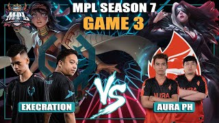 THE SWEEP! | EXE vs AURA PH GAME 3 | MPL PH SEASON 7 PLAYOFFS