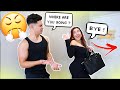 Wearing A Hot Outfit Then Leaving Him! *Cute Reaction*