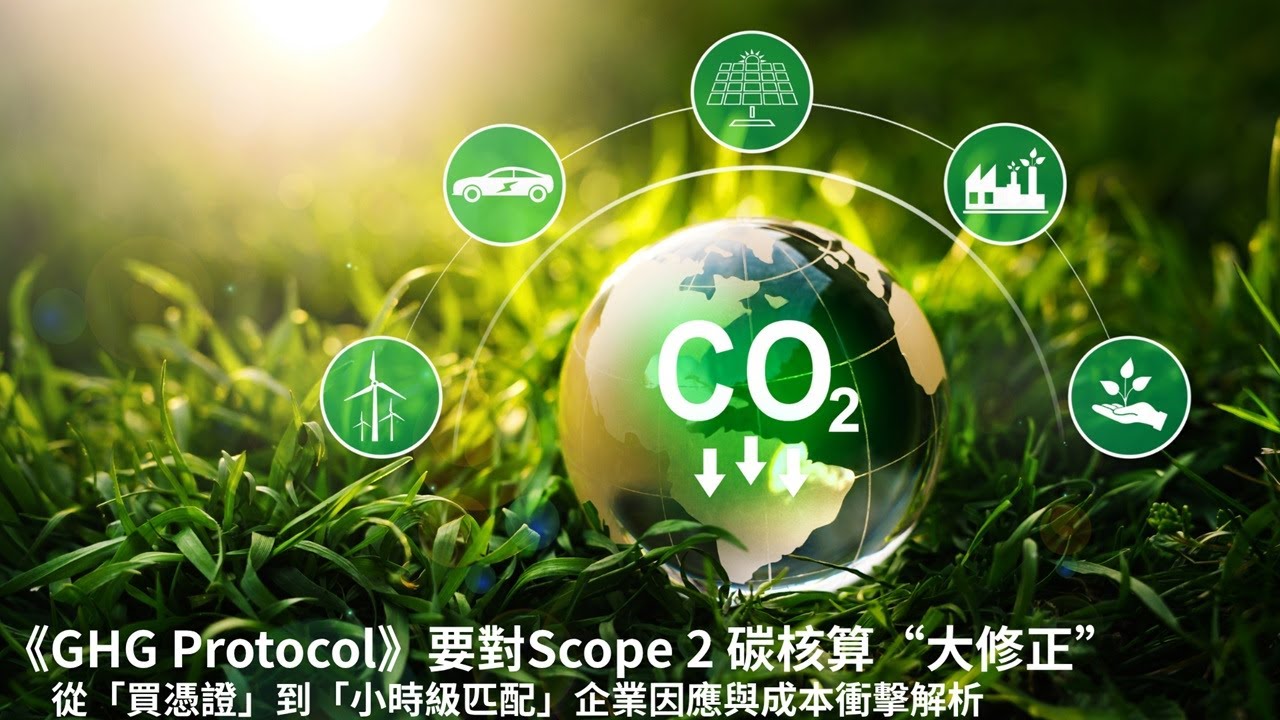 81.《GHG Protocol》要對Scope 2 碳核算“大修正” -- 從「買憑證」到「小時級匹配」企業因應與成本衝擊解析 - YouTube