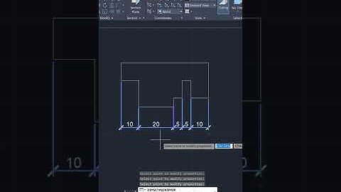 AutoCAD Tips 22 Dimension Set Move And Change Point #Shorts