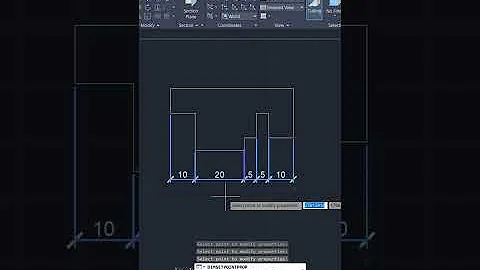 AutoCAD Tips 22 Dimension Set Move And Change Point #Shorts