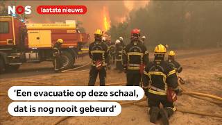 Thumbnail for 'Indrukwekkend en beangstigend': beelden van de branden in Frankrijk