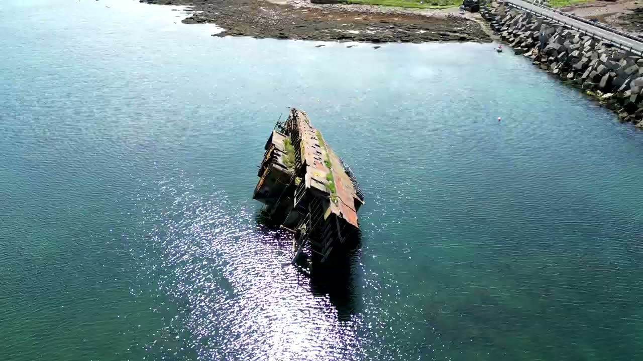 SS Reginald Blockship 4k drone