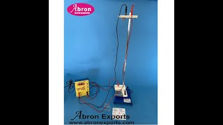 How to use Free fall apparatus E with timer millisecond gate stand balls- coil wire setup abron01