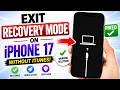 How to Exit Recovery Mode on iPhone 17 Without iTunes